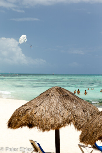 Blick auf Meer von der Bar Terrasse  Playa del Carmen Quintana Roo Mexiko by Peter Ehlert in Petit Lafitte Hotel
