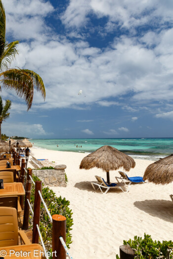 Blick auf Meer von der Bar Terrasse  Playa del Carmen Quintana Roo Mexiko by Peter Ehlert in Petit Lafitte Hotel