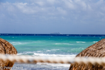 Meer mit Kreuzfahrtschiff  Playa del Carmen Quintana Roo Mexiko by Peter Ehlert in Petit Lafitte Hotel