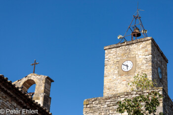 Kirchenturm und Uhrturm  Brignon Gard Frankreich by Peter Ehlert in Brignon