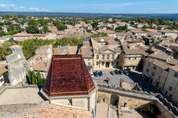 Blick von Turm nach Norden  Uzès Gard Frankreich by Peter Ehlert in Uzès - Château Ducal