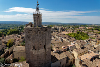 Blick von Turm nach Süden  Uzès Gard Frankreich by Peter Ehlert in Uzès - Château Ducal