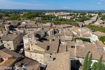 Blick von Turm nach Westen  Uzès Gard Frankreich by Peter Ehlert in Uzès - Château Ducal