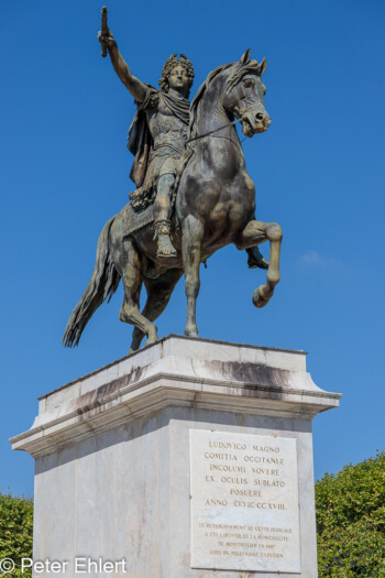 Reiterstandbild Ludwig 14  Montpellier Département Hérault Frankreich by Peter Ehlert in Montpellier-Peyrou