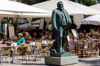 Jean Jaures Skulptur  Montpellier Département Hérault Frankreich by Peter Ehlert in Montpellier