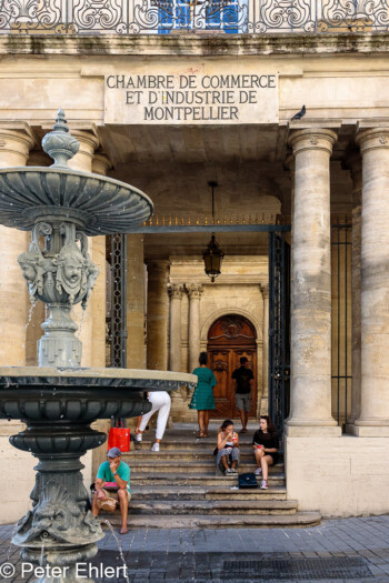 Eingang der Handelskammer  Montpellier Département Hérault Frankreich by Peter Ehlert in Montpellier
