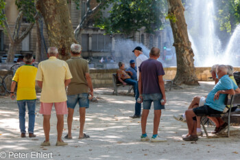 Boulespieler  Nîmes Gard Frankreich by Peter Ehlert in Nimes