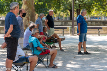 Boulespieler  Nîmes Gard Frankreich by Peter Ehlert in Nimes