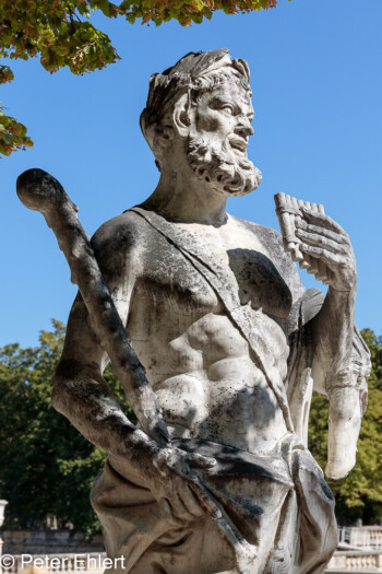 Pan mit Flöte  Nîmes Gard Frankreich by Peter Ehlert in Nimes