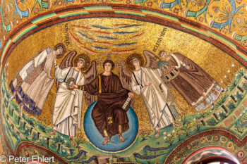 Mosaik im Altarraum  Ravenna Provinz Ravenna Italien by Peter Ehlert in UNESCO Weltkulturerbe in Ravenna