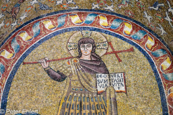 Wandmosaik Detail  Ravenna Provinz Ravenna Italien by Peter Ehlert in UNESCO Weltkulturerbe in Ravenna