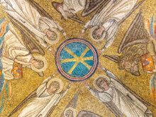 Deckenmosaik  Ravenna Provinz Ravenna Italien by Peter Ehlert in UNESCO Weltkulturerbe in Ravenna
