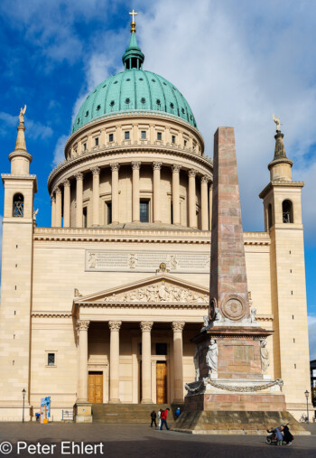 St. Nicolaikirche mit Obelisk  Potsdam Brandenburg Deutschland by Peter Ehlert in Sause in Berlin 2023