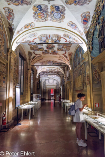 Gang zum Sala dello Stabat Mater  Bologna Metropolitanstadt Bologna Italien by Peter Ehlert in