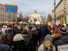 Demo  München Bayern Deutschland by Peter Ehlert in