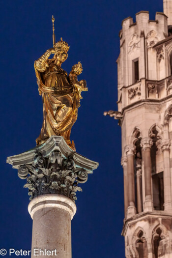 Marienstatue  München Bayern Deutschland by Peter Ehlert in