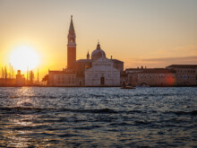 Sonnenaufgang  Venedig Metropolitanstadt Venedig Italien by Peter Ehlert in Venedig_Morgenstimmung