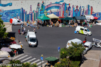 Flohmarkt von oben  Lissabon Distrikt Lissabon Portugal by Peter Ehlert in LIS-Feira_da_Ladra