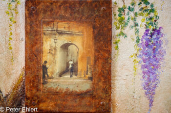 Durchgang gemalt  Lissabon Região de Lisboa Portugal by Peter Ehlert in LIS-Gracia