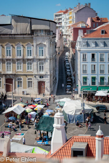 Blick nach unten auf den Markt  Lissabon Distrikt Lissabon Portugal by Lara Ehlert in lis_pantheao