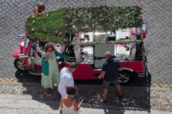 Blick nach unten auf Touristen Tuc-Tuc  Lissabon Distrikt Lissabon Portugal by Peter Ehlert in lis_pantheao