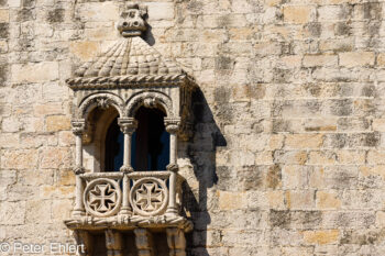 Details des Torre de Belém  Lissabon Região de Lisboa Portugal by Peter Ehlert in LIS-Belem
