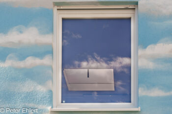 Fenster mit Wolkenspiegelung  München Bayern Deutschland by Peter Ehlert in MUC-Ostbahnhof