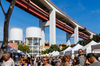 Markt unter der Ponte 25 do Abril  Lissabon Distrikt Lissabon Portugal by Peter Ehlert in LIS-LX