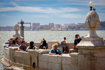 Blick in die Bucht Lissabon Distrikt Lissabon Portugal by Peter Ehlert in LIS-Augusta