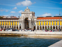 Arco Triunfal da Rua Augusta  Lissabon Distrikt Lissabon Portugal by Peter Ehlert in LIS-Augusta